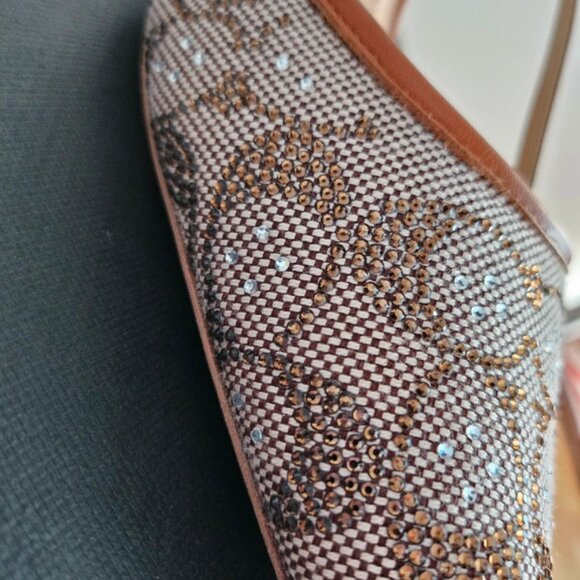 Coach Original Rosie Crystal Slingbacks made of jacquard with crystals new - Picture 5 of 5